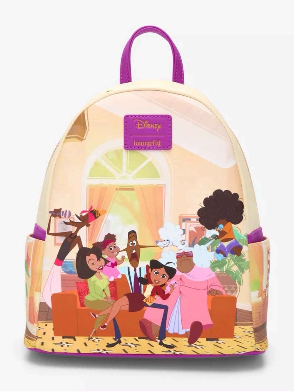 Loungefly This is the Proud Family Scene Backpack - Pink, Cream & Purple